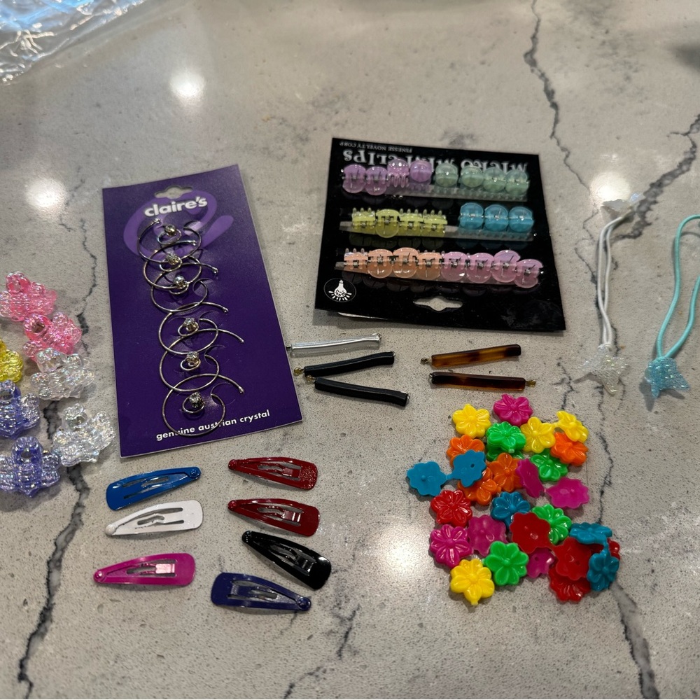 Claire's Vibrant Hair Accessory Collection
